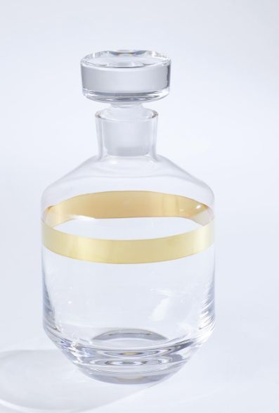 *Avenue Decanter- Gold Band
