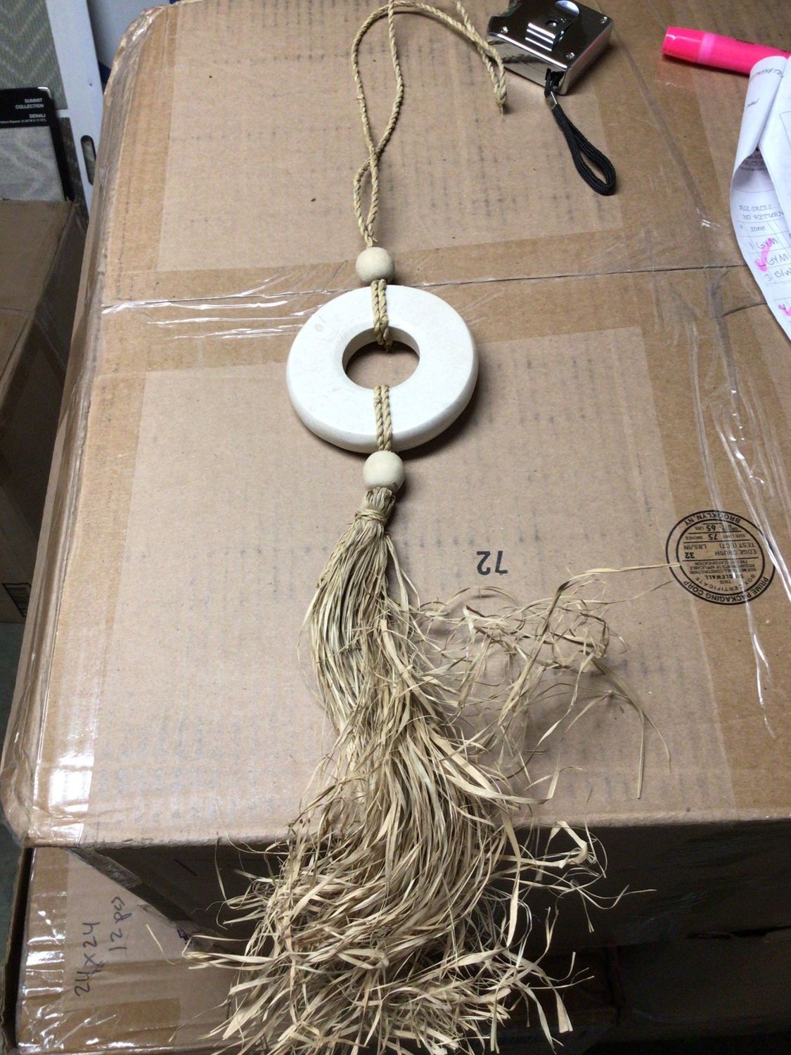 *Natural marble tassel