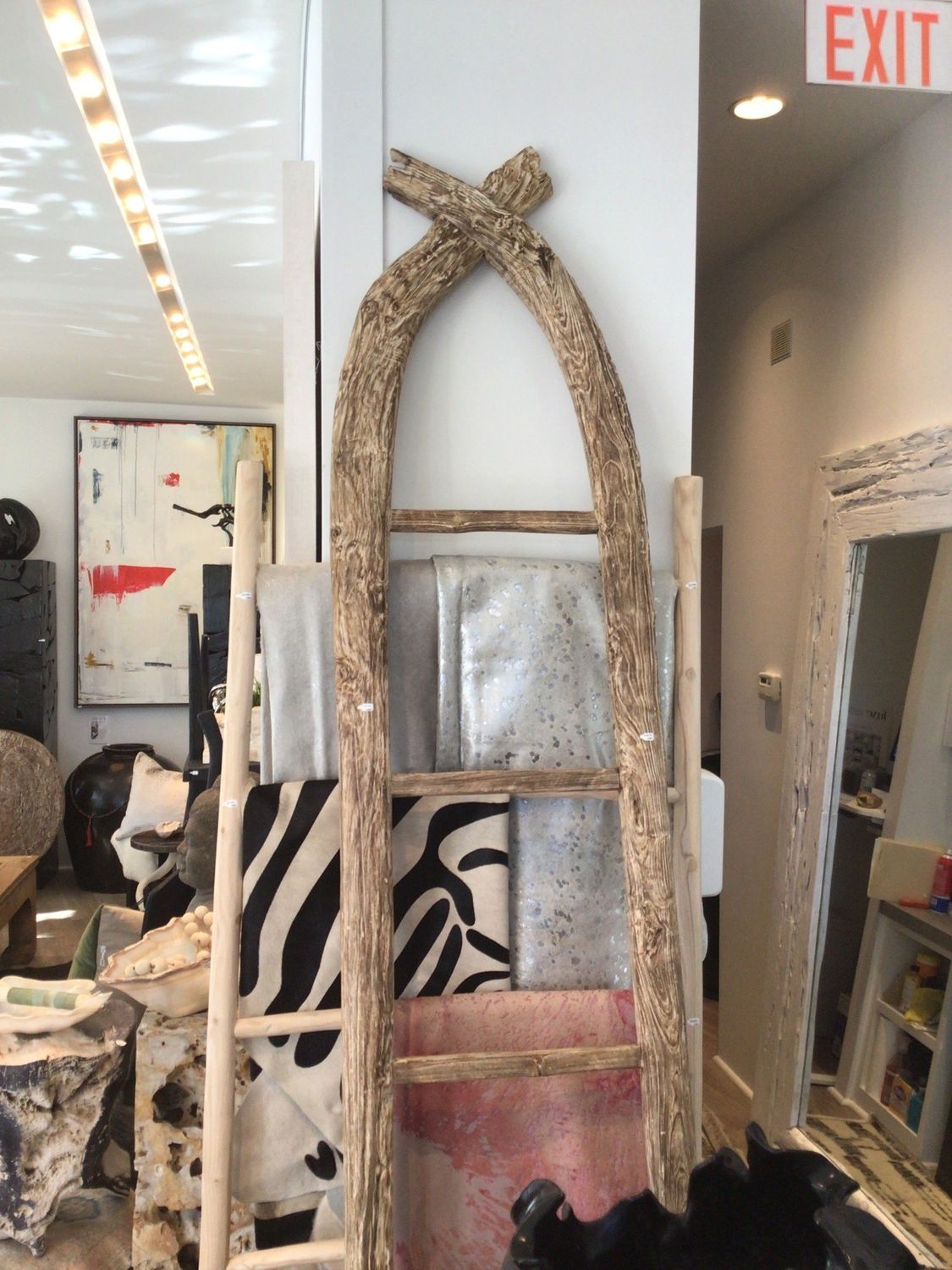 Indonesian Ladder from Island of Java 102&quot;x23&quot;
