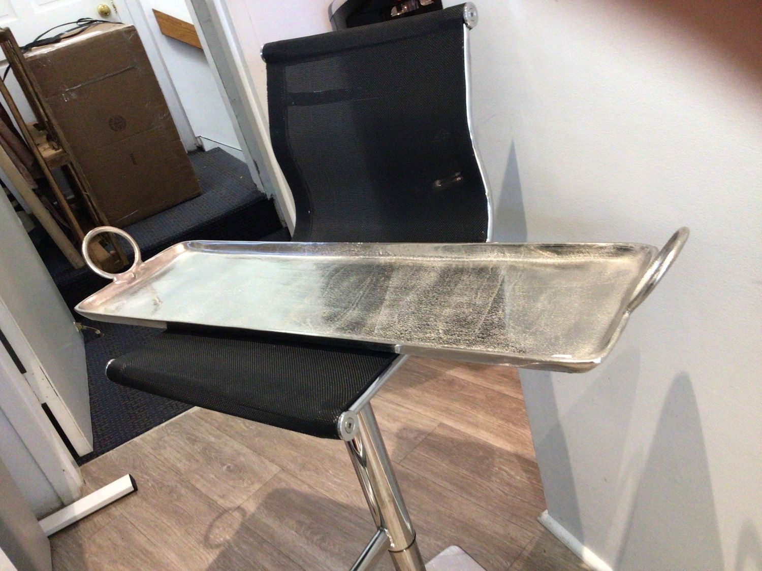 Raw Aluminum  Tray/Nickel 36x10 - ring handle