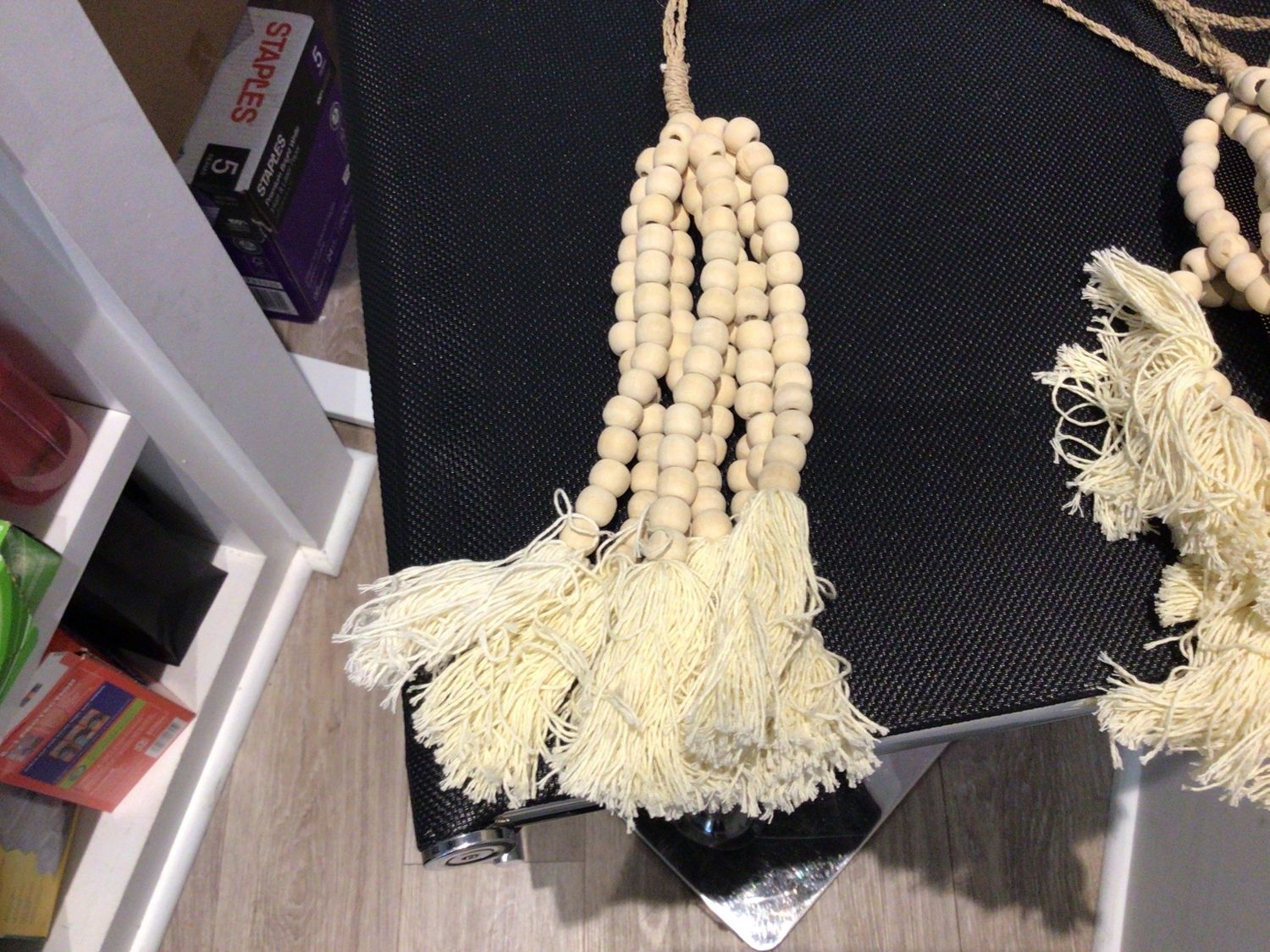 Natural Beaded Tassel w/Nat Fringe