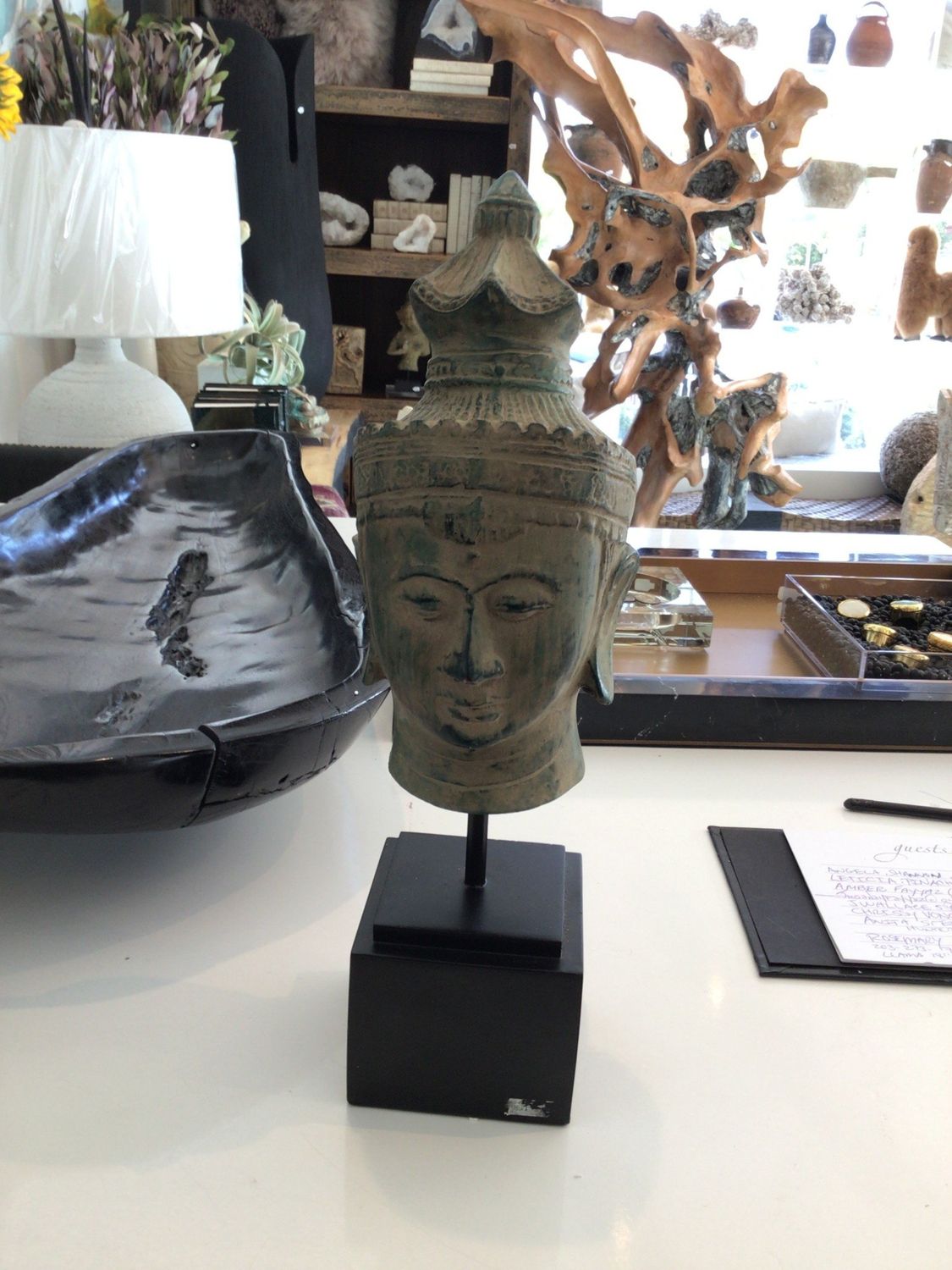 Buddha Head on Stand