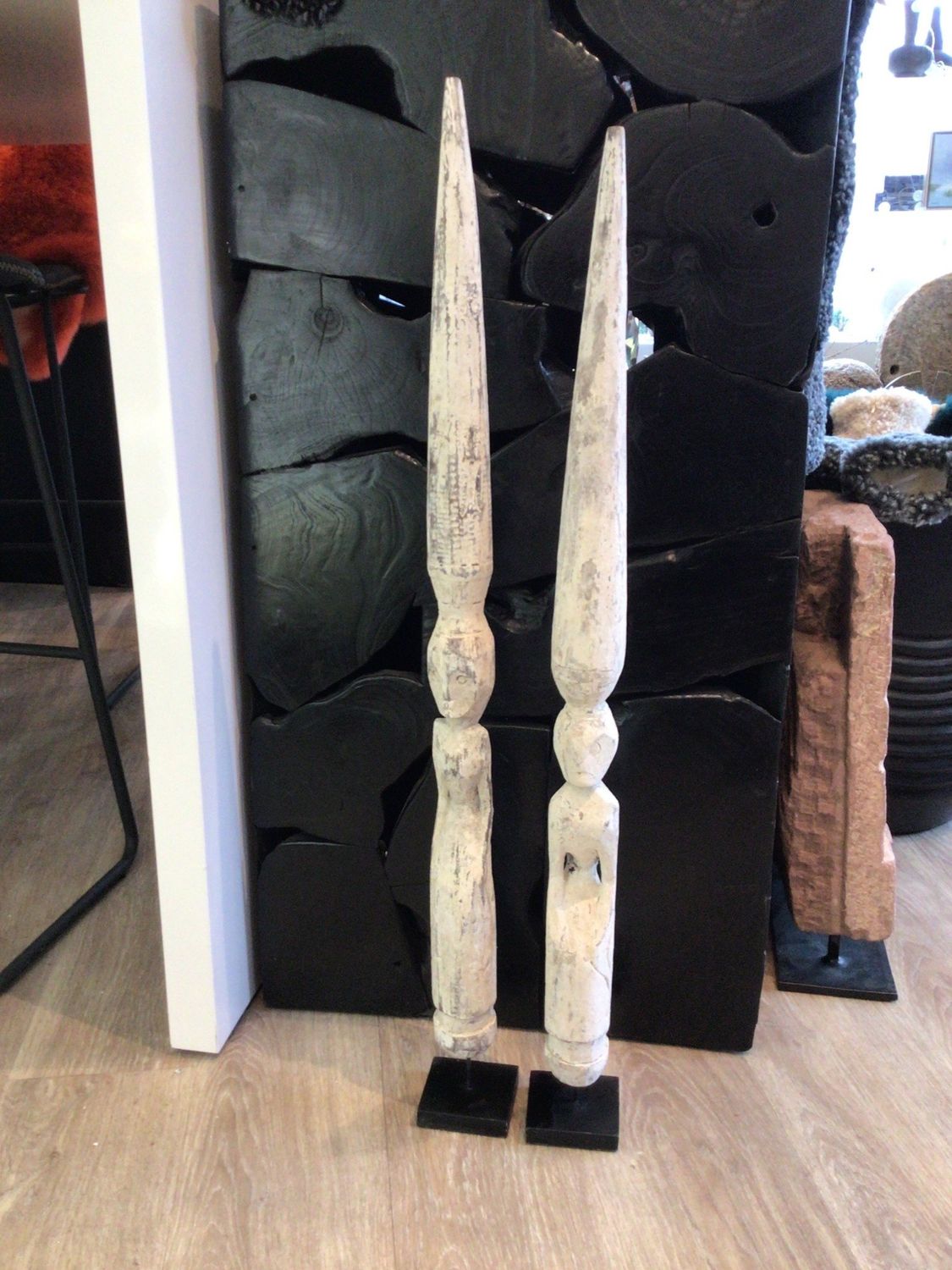 Buddha Carving Fish Floater on Stand