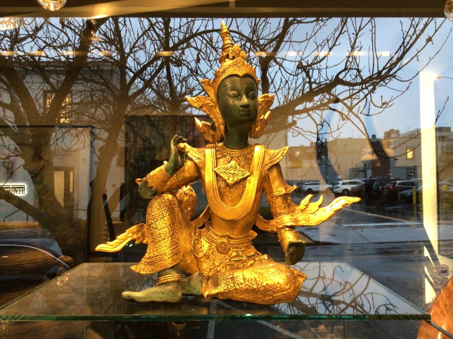 *Antique Thailand Gilt Teaching Buddha