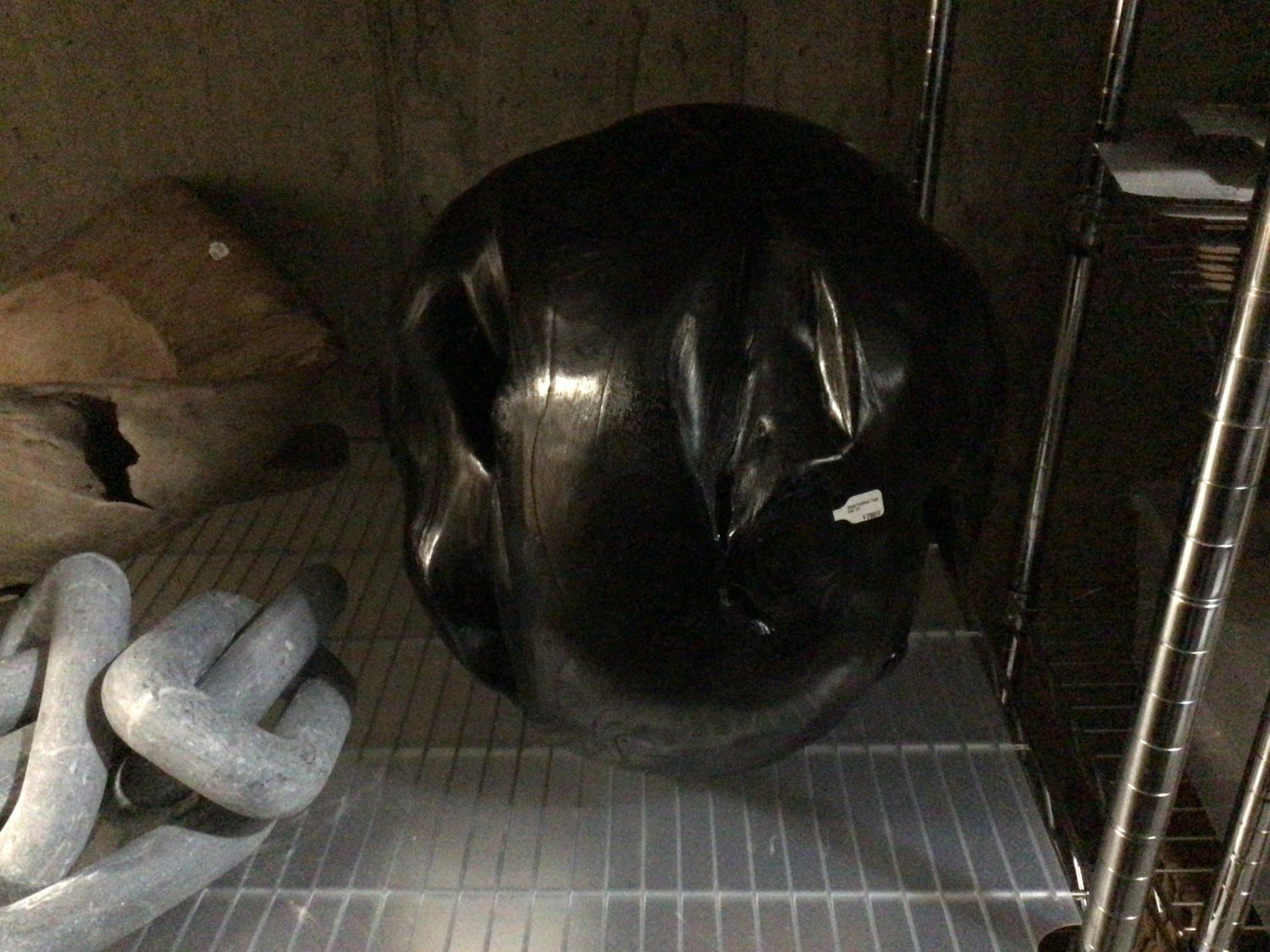 *Black Polished Teak Ball 15&quot;