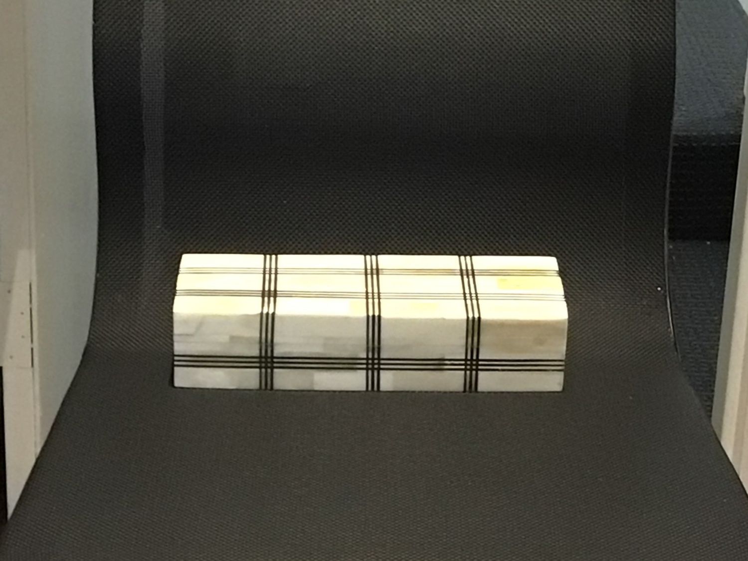 RTN Hatch Pattern Inlay Bone Box Small Rectangle