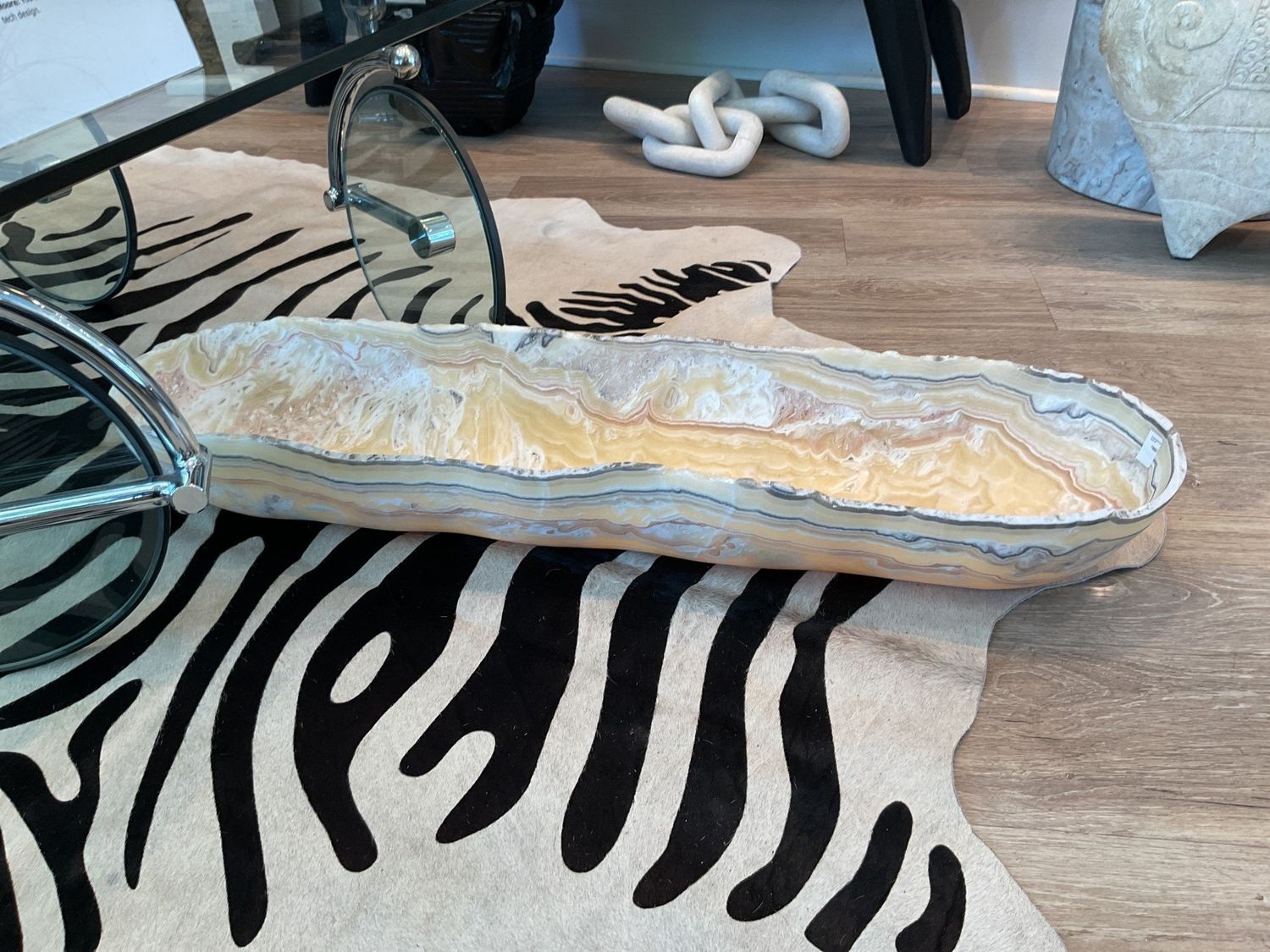 Onyx Canoe, Matte finish, Beige/Tan/Grey, 35&quot;L x 9&quot; W x 5&quot;D