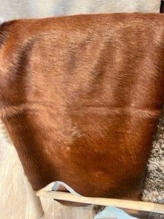 Hide Rug Red
