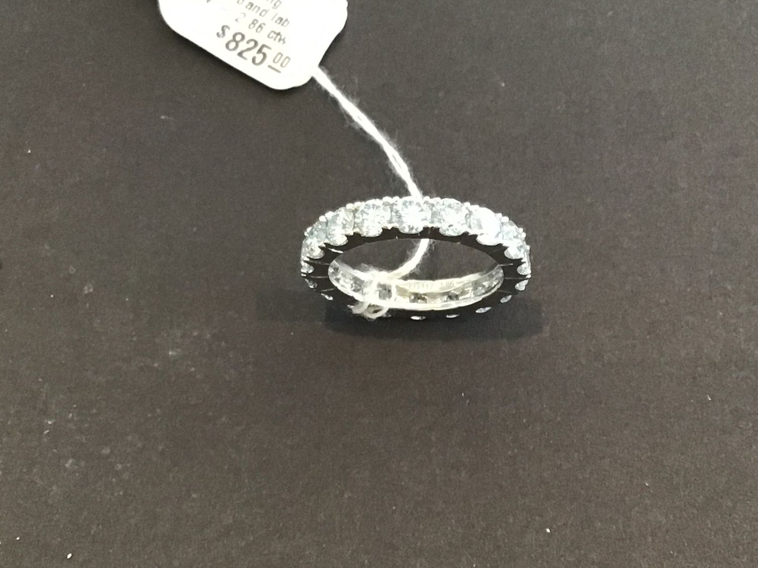 Ring - Lab Diamond Eternity Band, 10K White Gold, Total Carat Weight 2.86, Size 5.5