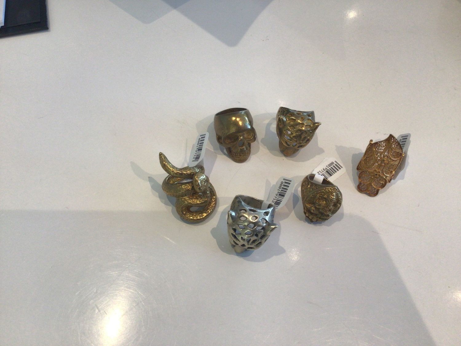 Rings, Thailand,  Metals from old Coins