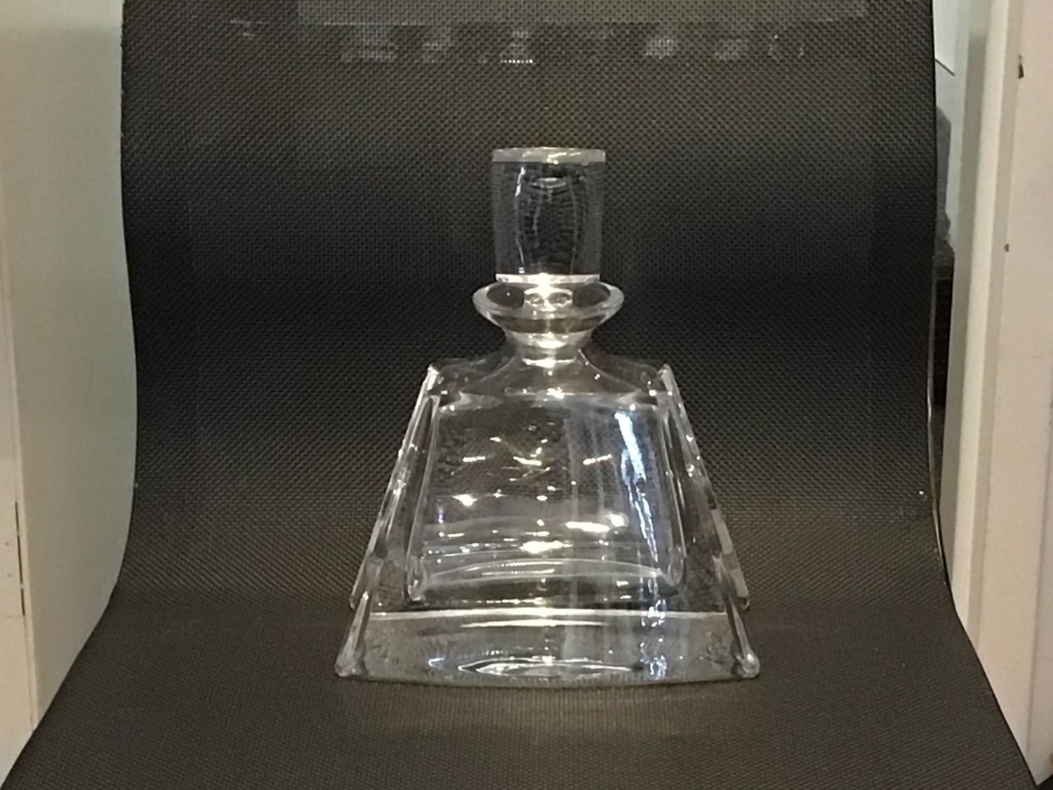 *Crystal Glass Decanter 8.25&quot;
