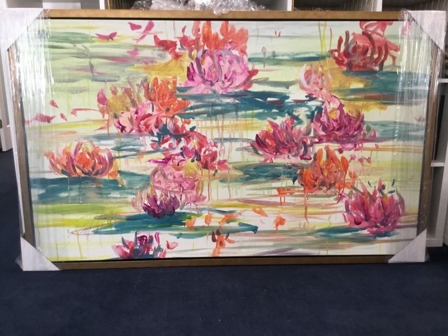 Original Art, 63 x 36, Kelly O&#39;Neal, &quot;Chiang Mai Dream&#39;&quot;, Acrylic on Canvas, Framed
