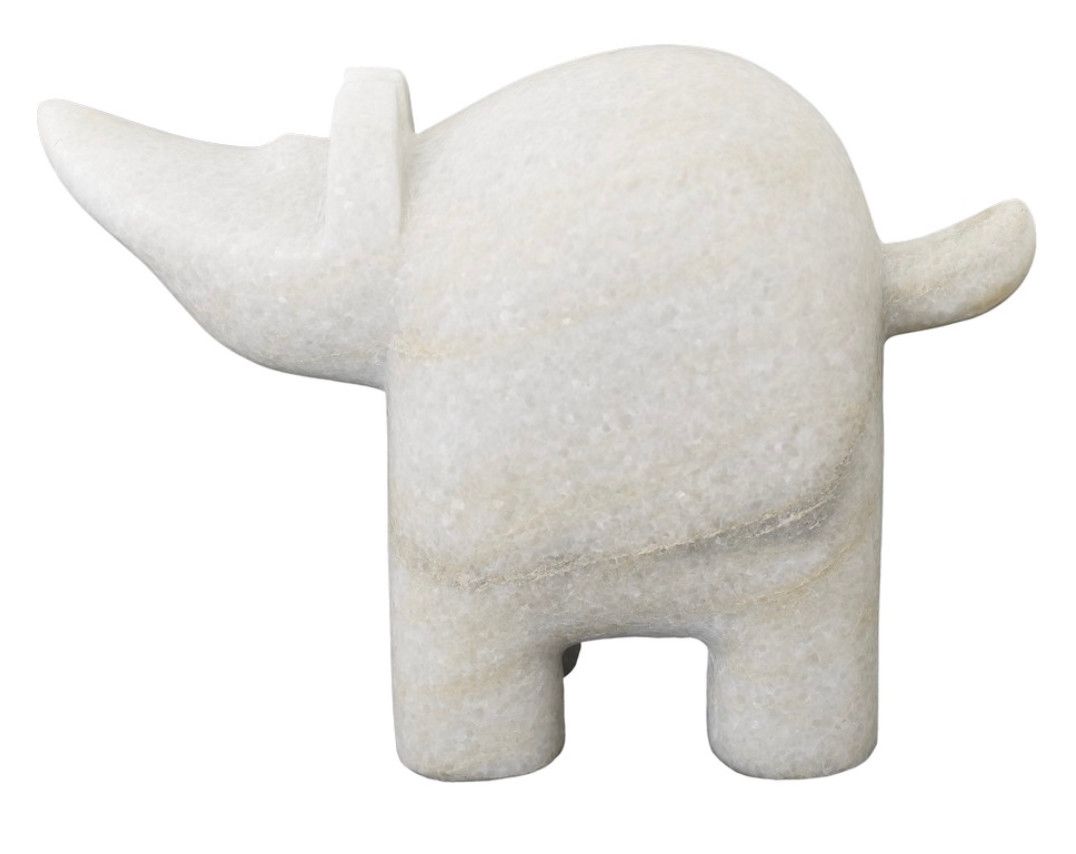 Rhino Marble 12&quot; H x 4&quot;w x 8&quot; L