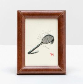 Full Grain Leather Frame, Tobacco, 5&quot; x 7&quot;