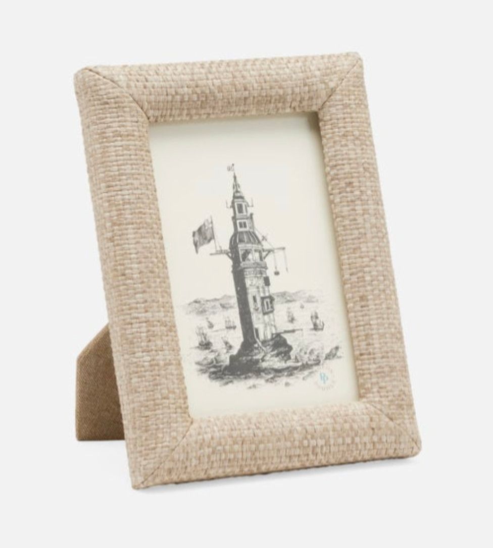 Raffia Frame, Ash, 4&quot; x 6&quot;