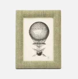 Cotton Jute Frame, Lt Green, 5&quot; x 7&quot;