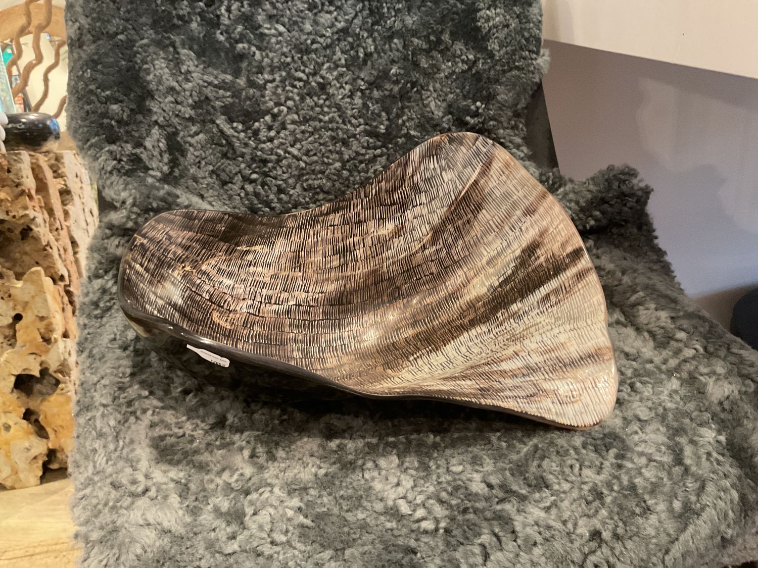 Chiseled Horn Bowl