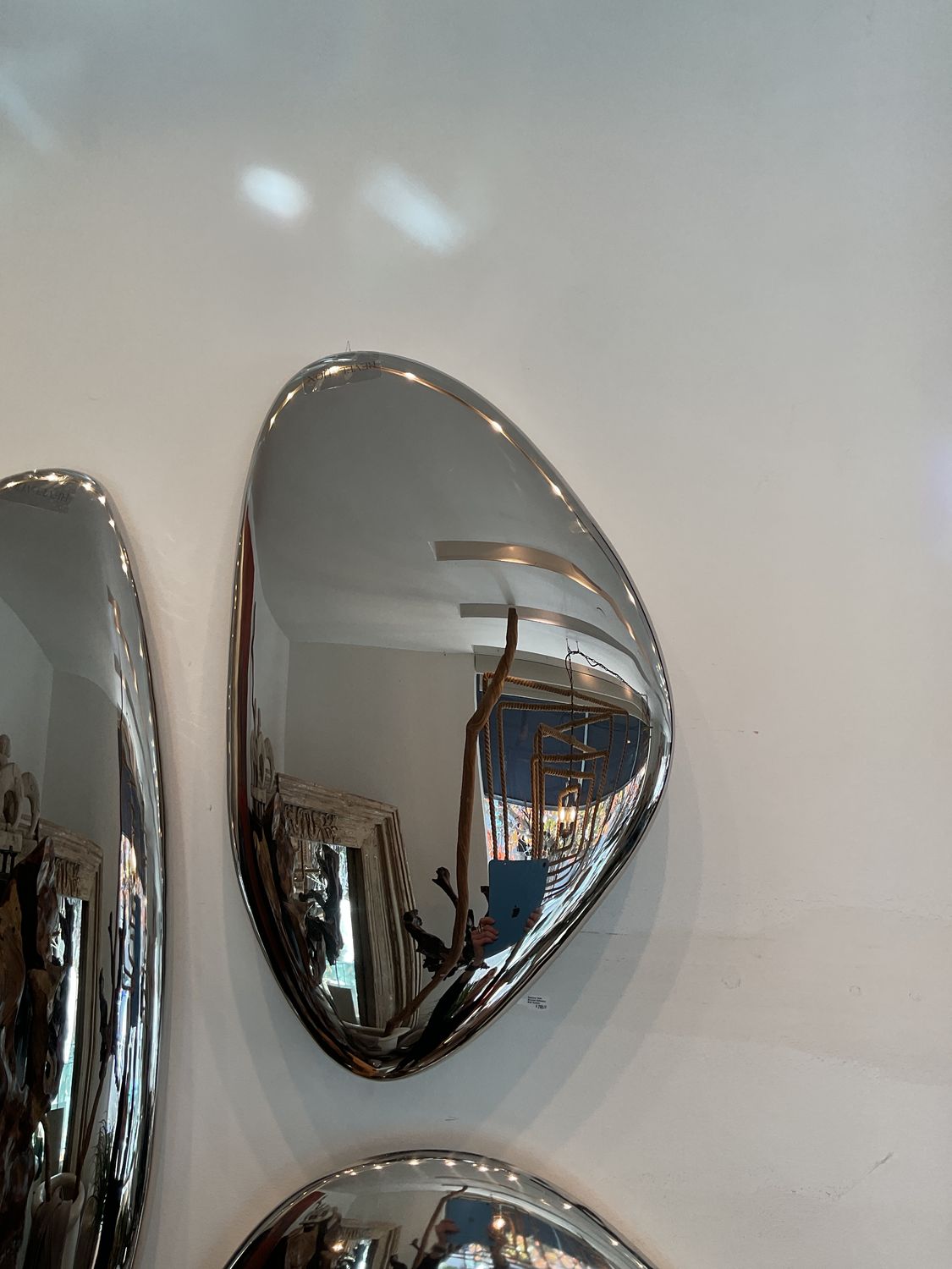 SOLD 26x16 Stainless Steel Mirrored Reflection Wall Sculpture