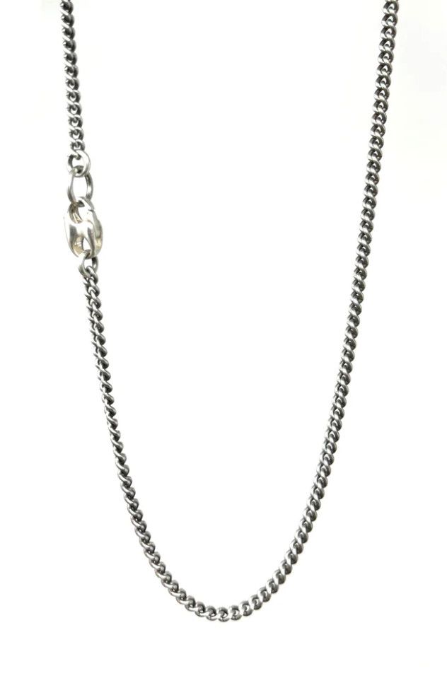 Chain - Oxidized Sterling Silver Chain Necklace, 24&quot;