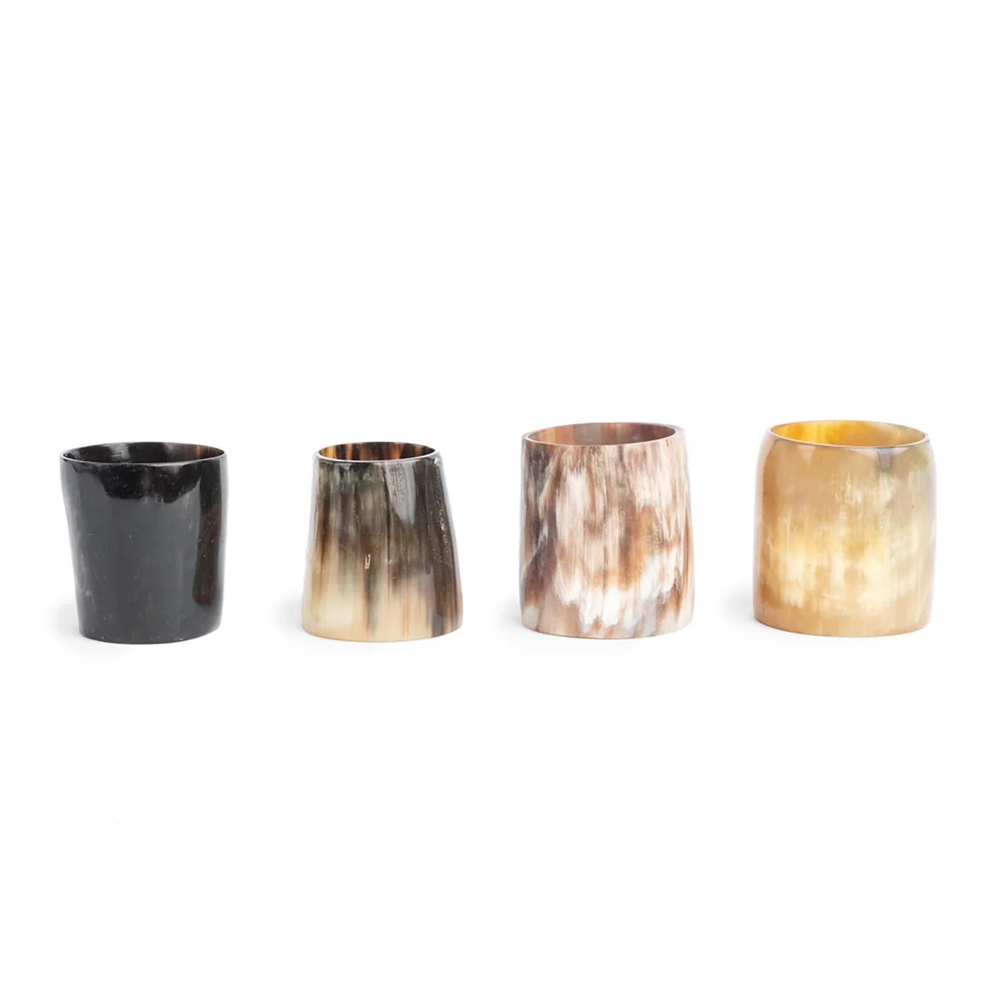 Napkin Rings Set of 4 Ankole Watusi Horn Natural