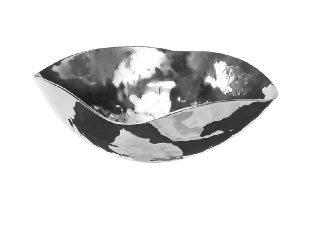 Hand-Forged Stainless Steel Bowl, 6&quot; Square