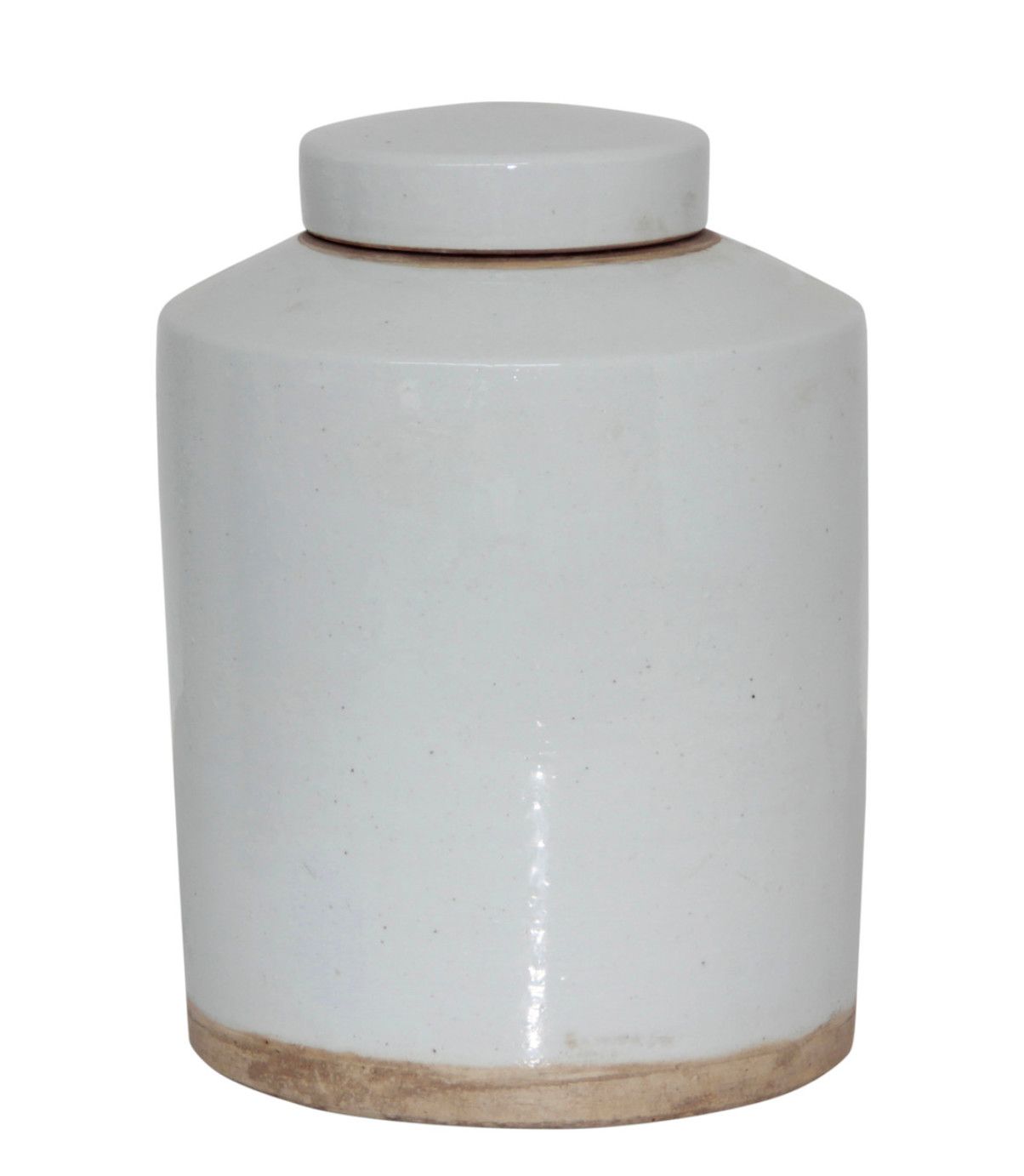 Porcelain Jar Tea Large handmade matte-glazed 17H