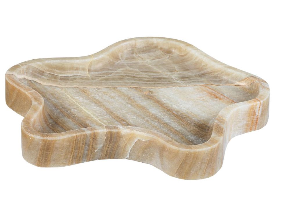 Tray Onyx Small Organic Shape Gold