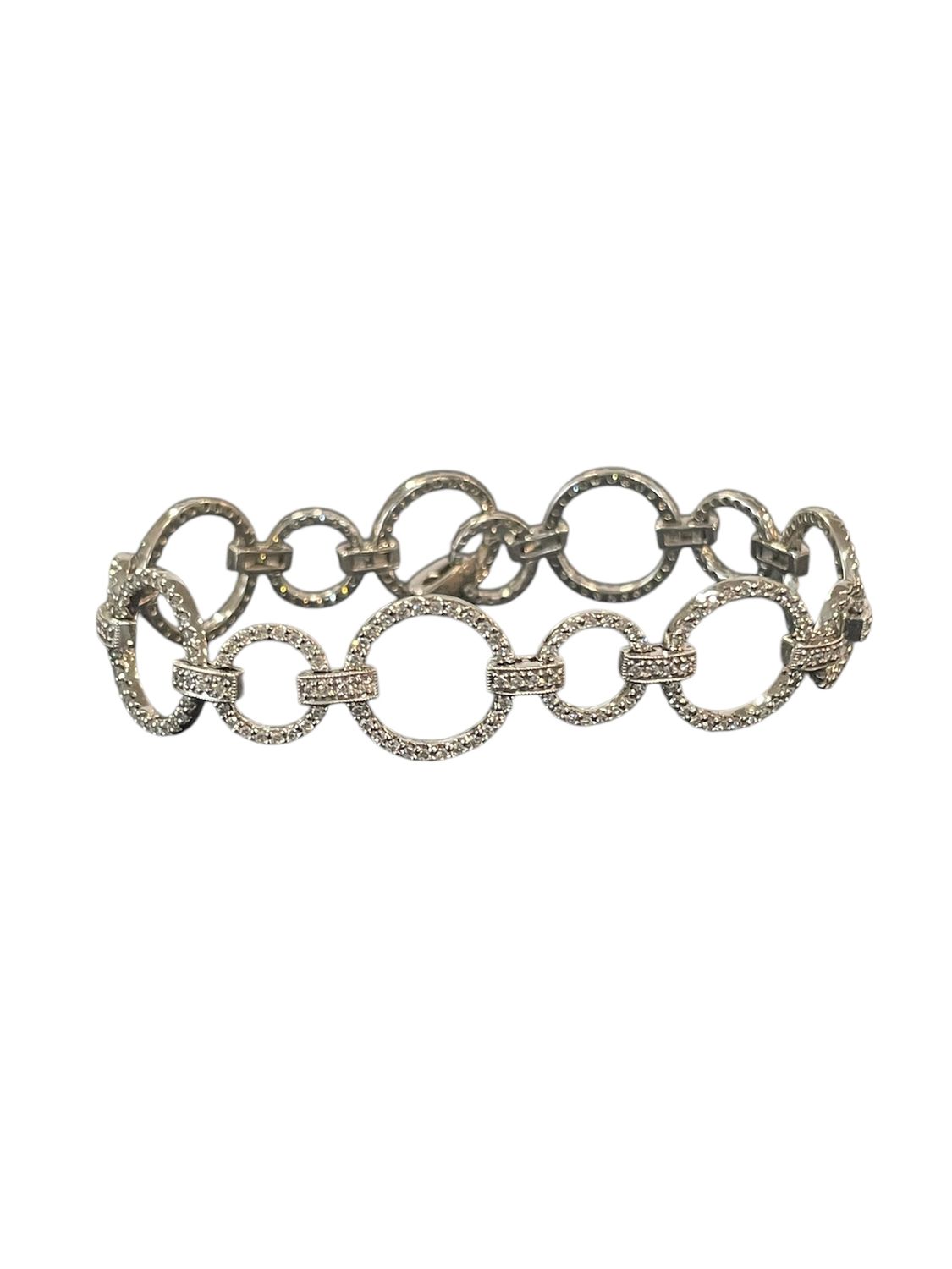 Bracelet Circles Diamond 3.00 CT 14k WG
