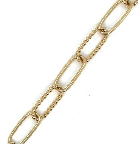 Necklace, 14K Yellow Gold Paperclip Chain, 18&quot;