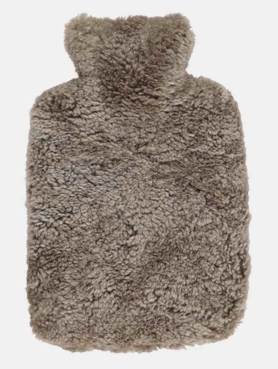Hot Water Bottle Taupe Sheepskin New Zealand