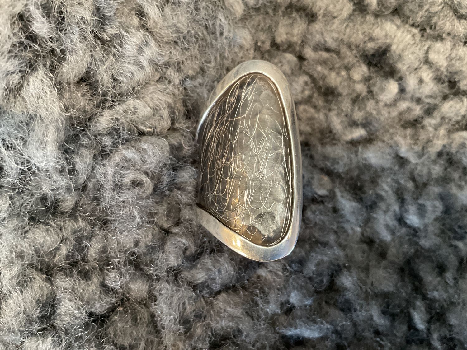 Ring Wrap Sterling Silver Oxidized Adjustable