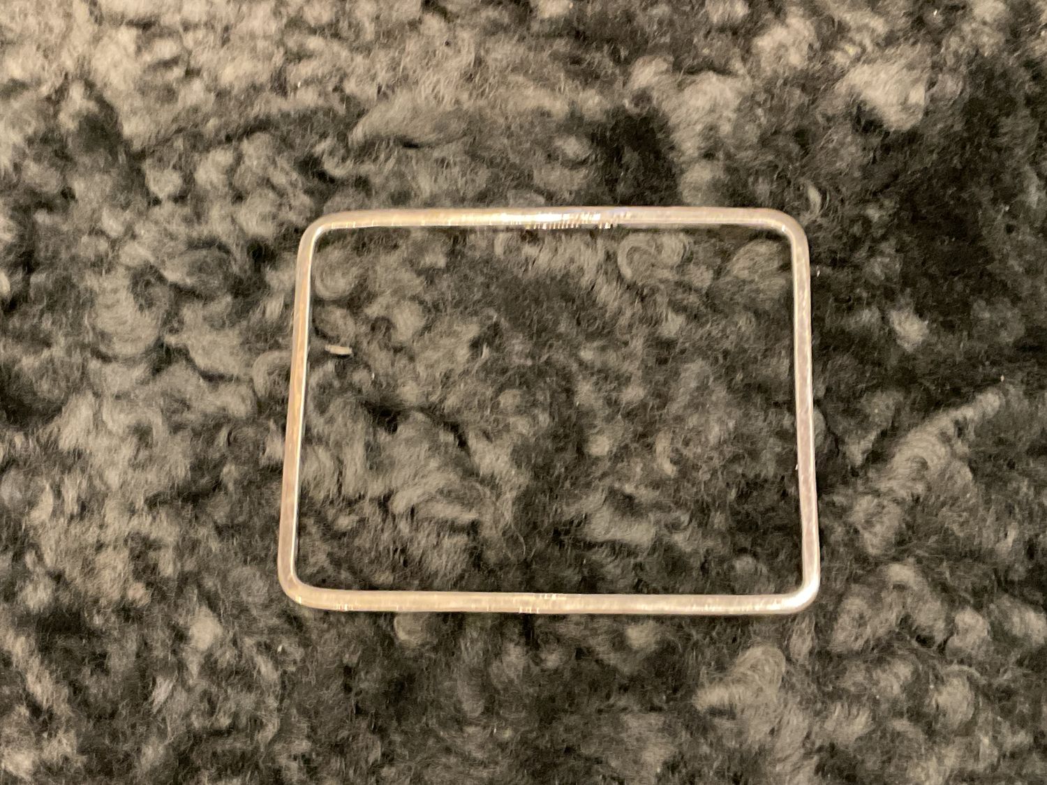 Bangle Sterling Silver Rectangle