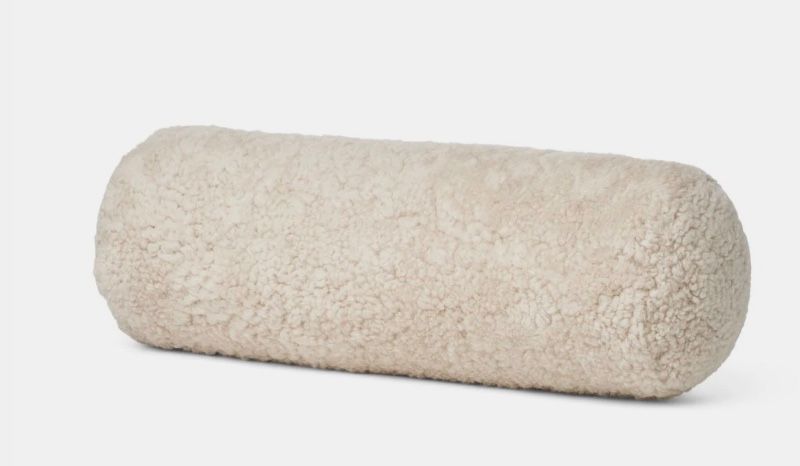 Bolster Cushion, Short wool Pearl
