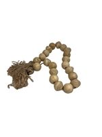 Mango Wood Bead Sun Bleached Garland 42&quot; D