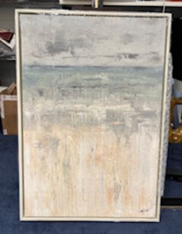 Original Art, Abstract Coastal Vertical, Medium,  24&quot; x 36&quot;
