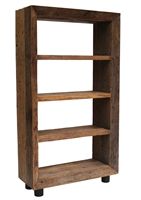 Bookshelf Natural Wood 4 Tier 71&quot;H x 39.5&quot; L