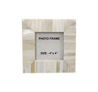 Picture Frame White Bone 4 x 4