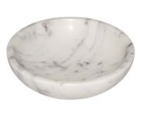 Small White MarbleBowl, 4&quot; D
