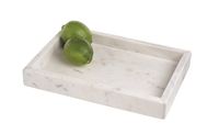 Tray Marble Tank Off White 12&quot; x 8&quot;