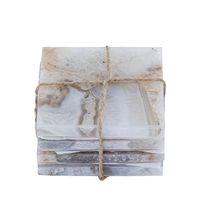 Coasters Set of 4 White Agate