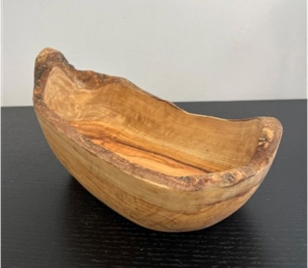 Oval Olive Wood Bowl, Salad/Fruit, 12&quot; x 6&quot;