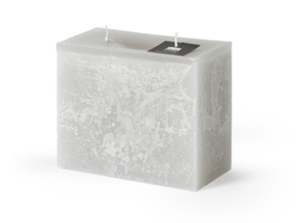 Rectanglular 2-Wick Pillar Candle, 6&quot; x 5&quot; x 3&quot;
