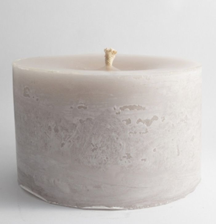 Pillar Candle, Round 1-wick, 9&quot; D x 6&quot; H, Lg