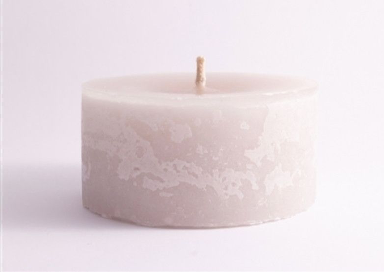 Pillar Candle, Short Round, 1 wick, 6&quot; D x 2.75&quot; H, Sm