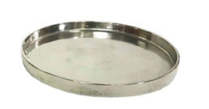 Round Aluminum Plate, Med, 8&quot; D
