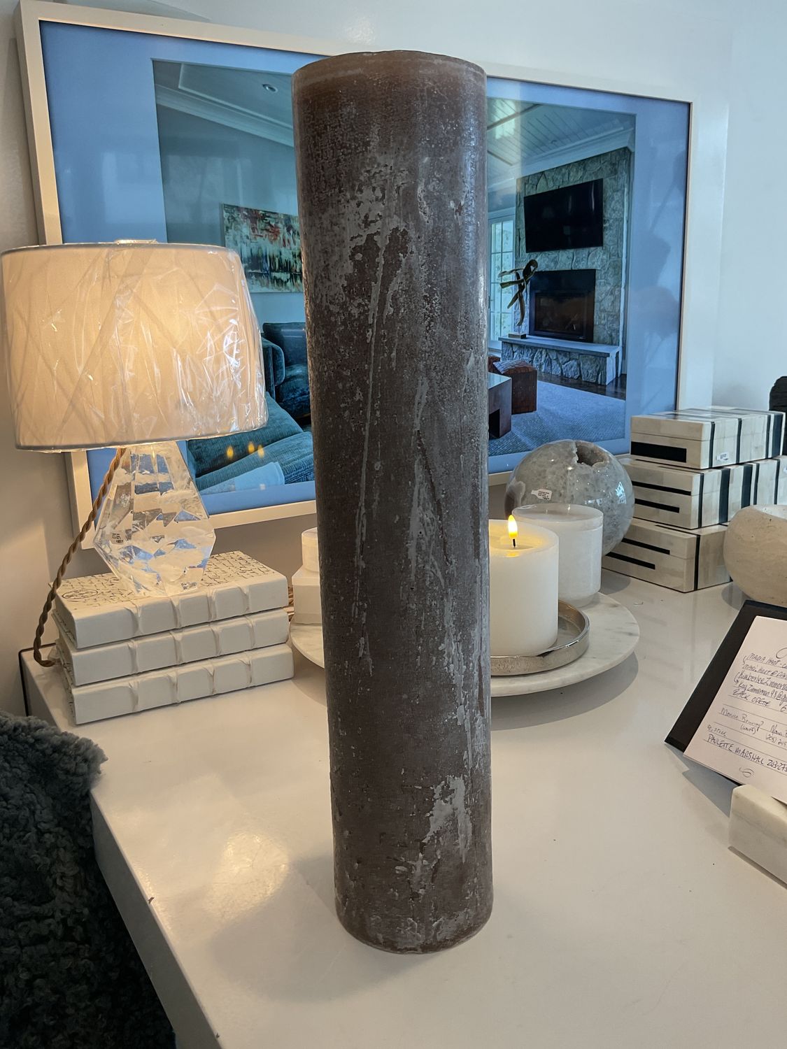 Pillar Candle Tall 4 x 20 Opaque