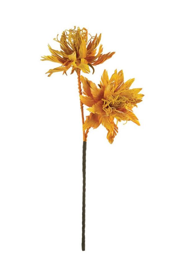 Faux Flower, Golden Orange Lily, 34&quot;