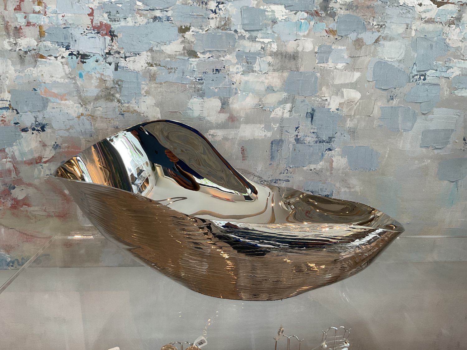 Bowl, Nickel Horn Shape, Large