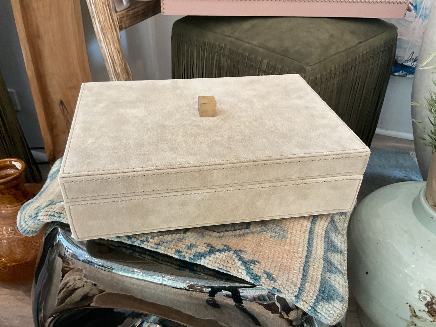 Box, Parchment Suede