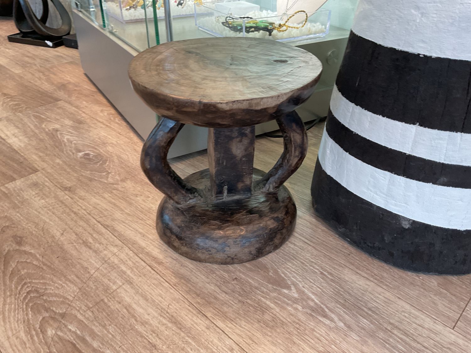 Stand South African Vintage Stools, Wooden